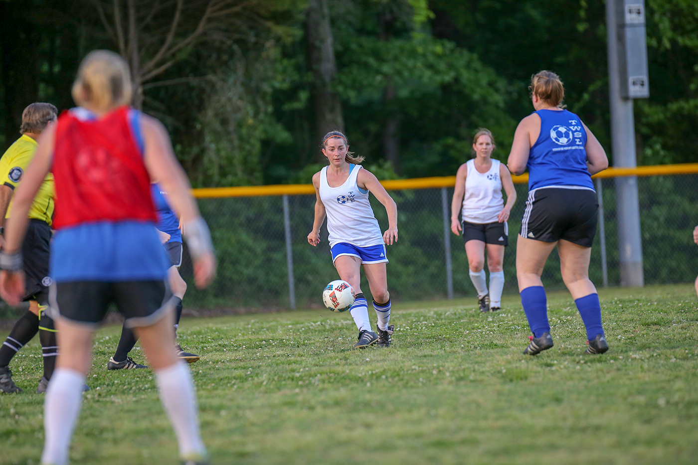 TWSL womens soccer league in action